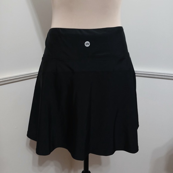 Ewedoos Womens Black Athletic Skort Tummy Control Tennis Golf Skirt with Pocket - Picture 8 of 12